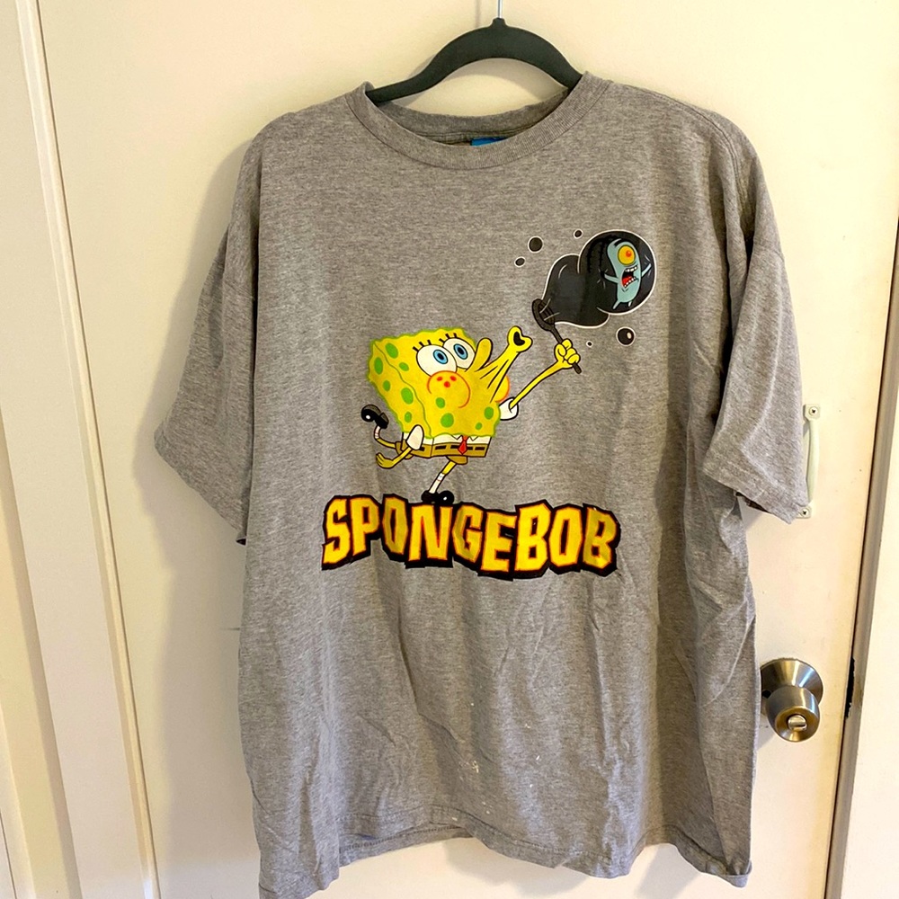 VINTAGE (2002) Spongebob Squarepants T-shirt, Nickelodeon Original, Size XL